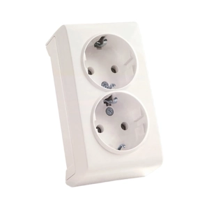 PRIZA SCHUKO DUBLA VERA ALB