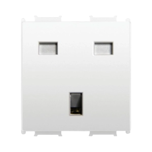 PRIZA SIMPLA 2P+E STANDARD UK 2M, 6-10-13A, 250V ALB THEA OPTIMA | P-TOP-ENG