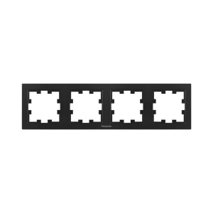 RAMA PRIZA 4 MODULE ORIZONTALA PANASONIC KARRE PLUS 55 NEGRU