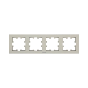 RAMA PRIZA 4 MODULE ORIZONTALA PANASONIC KARRE PLUS 55 SOFT TOUCH SANDSTONE