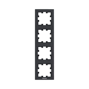 RAMA PRIZA 4 MODULE VERTICALA PANASONIC KARRE PLUS 55 NEGRU
