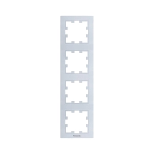 RAMA PRIZA 4 MODULE VERTICALA PANASONIC KARRE PLUS 55 SILVER