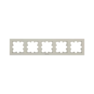 RAMA PRIZA 5 MODULE ORIZONTALA PANASONIC KARRE PLUS 55 SOFT TOUCH SANDSTONE