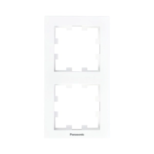 RAMA PRIZA DUBLA VERTICALA PANASONIC KARRE PLUS 55 ALB