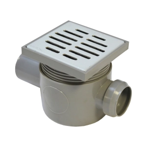 SIFON PARD 1IN D40 1OUT D50 H80 PREL SI GRAT INOX (12/288)