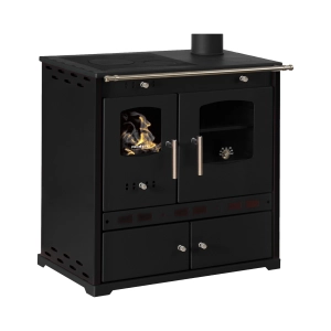 SOBA CU CUPTOR PRAKTIK LUX NEGRU