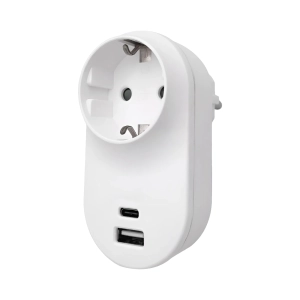 STECHER SCHUKO USB A+C 3.4A ALB BRAYTRON